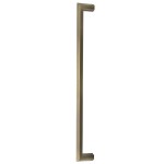 M Marcus Heritage Brass Door Pull Handle Hex Profile Design 480mm length